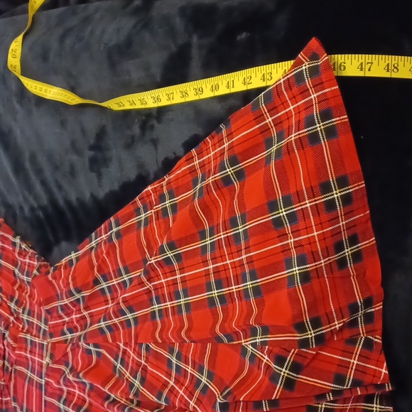 NWT 2x Tartan retro sweetheart dress with pockets red tartan. - Picture 6 of 12